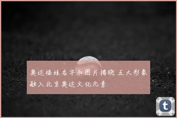 奥运福娃名字和图片揭晓 五大形象融入北京奥运文化元素